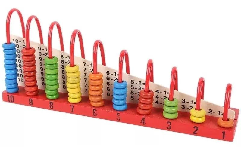 ABACO DE MADERA DIDACTICO PARA APRENDIZAJE MATEMATICO - 4