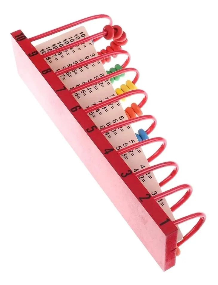 ABACO DE MADERA DIDACTICO PARA APRENDIZAJE MATEMATICO - 7