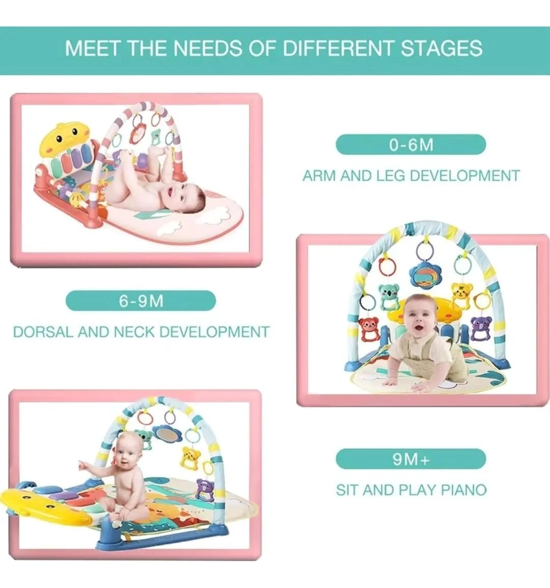 GIMNASIO INFANTIL MUSICAL CON PIANO PARA ESTIMULACION DE BEBE S - 6