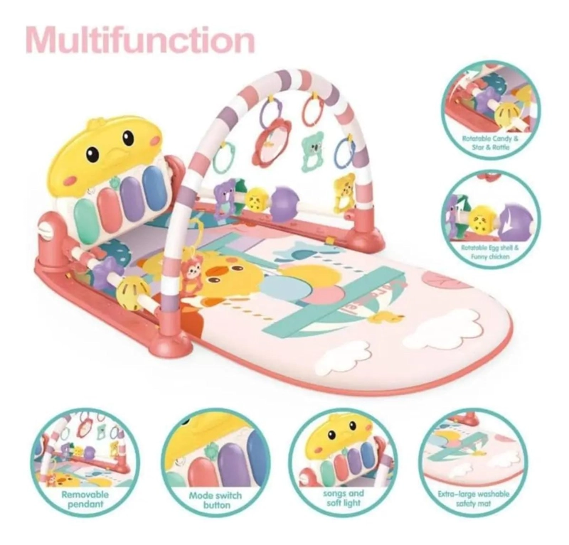 GIMNASIO INFANTIL MUSICAL CON PIANO PARA ESTIMULACION DE BEBE S - 7