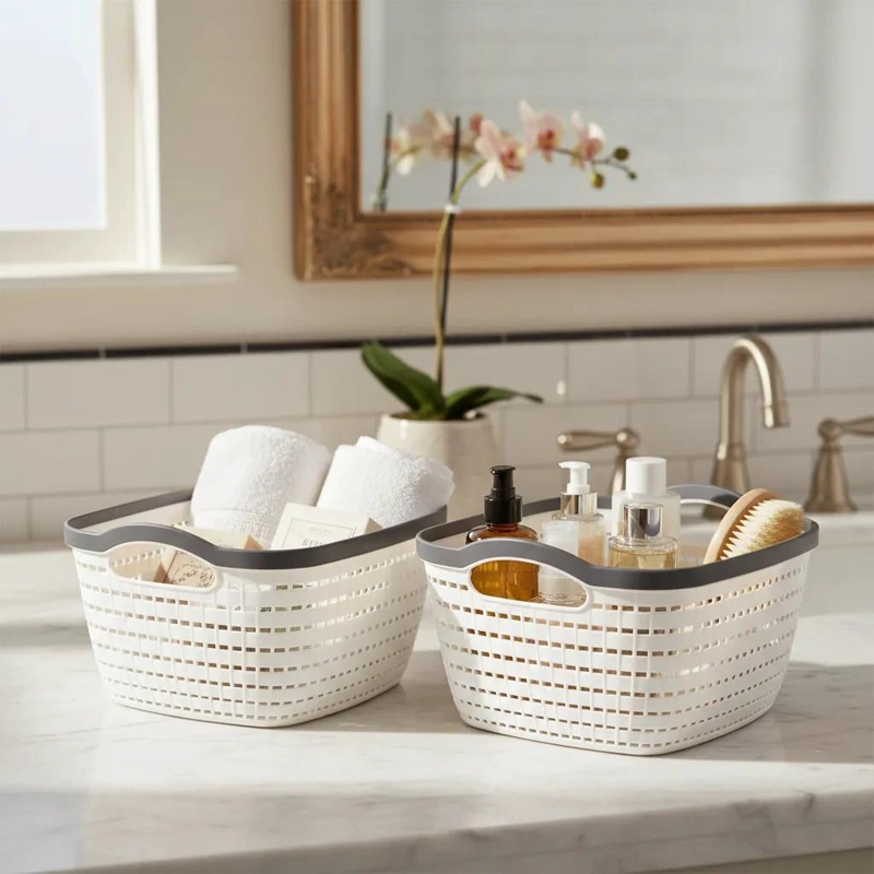 PACK DE 2 CESTAS ORGANIZADORAS PARA BAÑO Y COCINA - 1