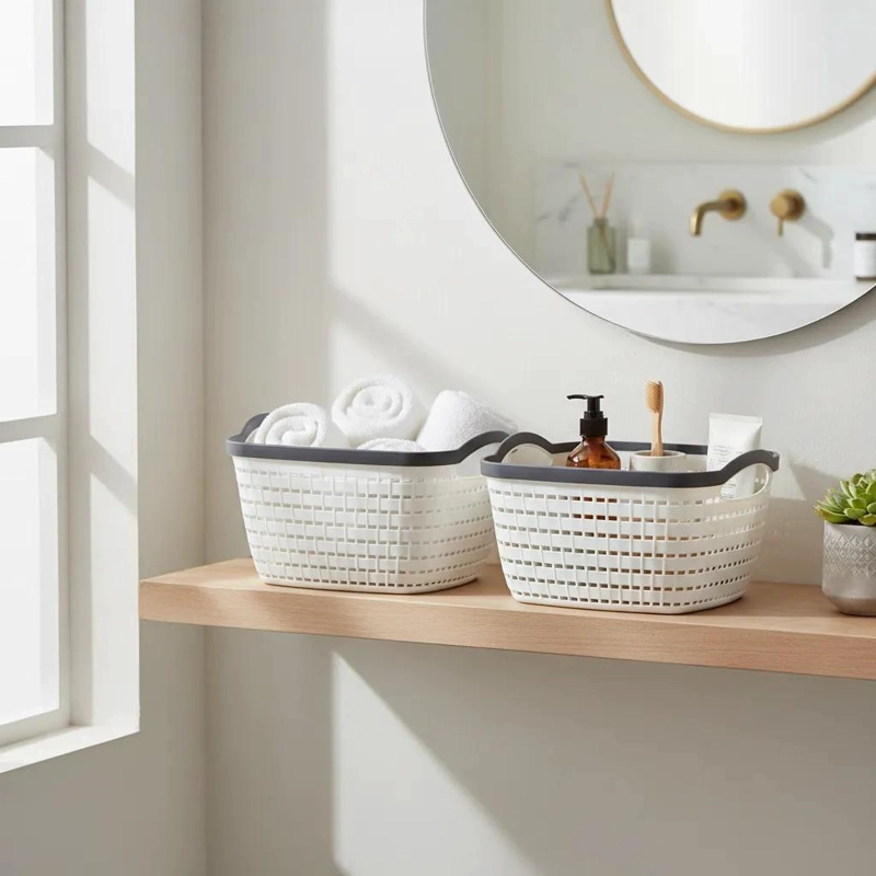 PACK DE 2 CESTAS ORGANIZADORAS PARA BAÑO Y COCINA - 2