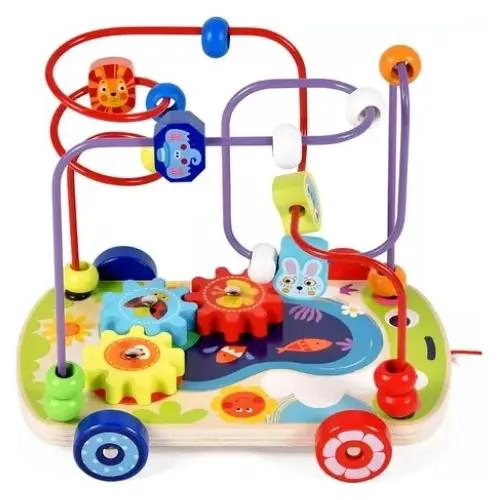 JUGUETE DE ARRASTRE Y LABERINTO PARA ESTIMULACION INFANTIL - 1