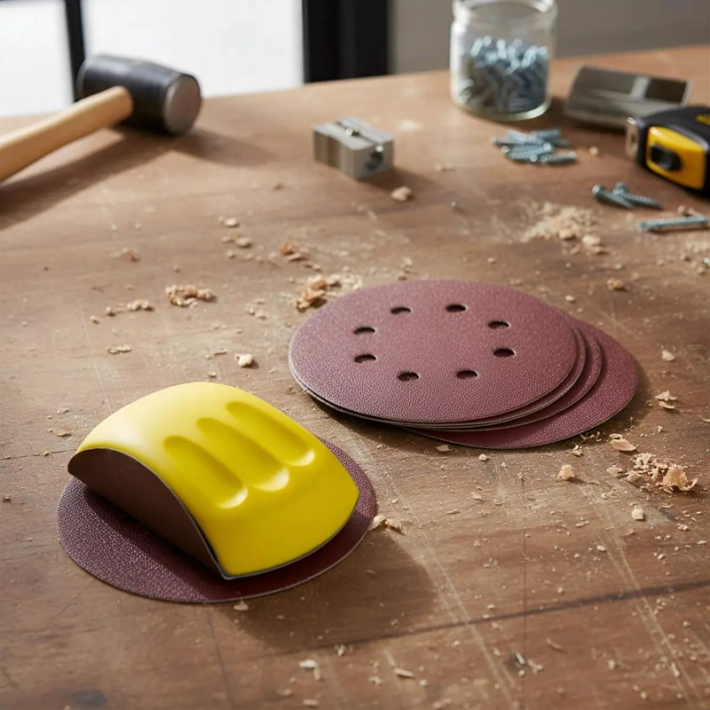 PACK DE 6 DISCOS DE LIJA 15.24 CM PARA MADERA - 1