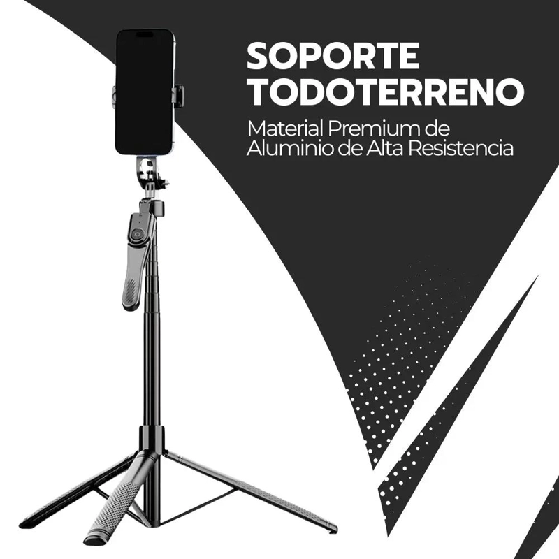 TRIPODE EXTENSIBLE PARA SELFIES Y VIDEOS DE 1.7M - 10