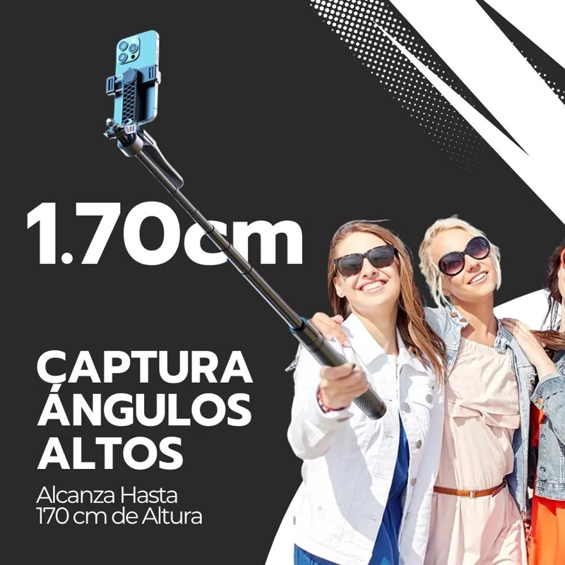 TRIPODE EXTENSIBLE PARA SELFIES Y VIDEOS DE 1.7M - 9