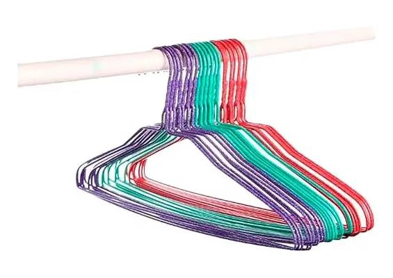 PACK DE 10 COLGADORES ANTIDESLIZANTES PARA ROPA - 1