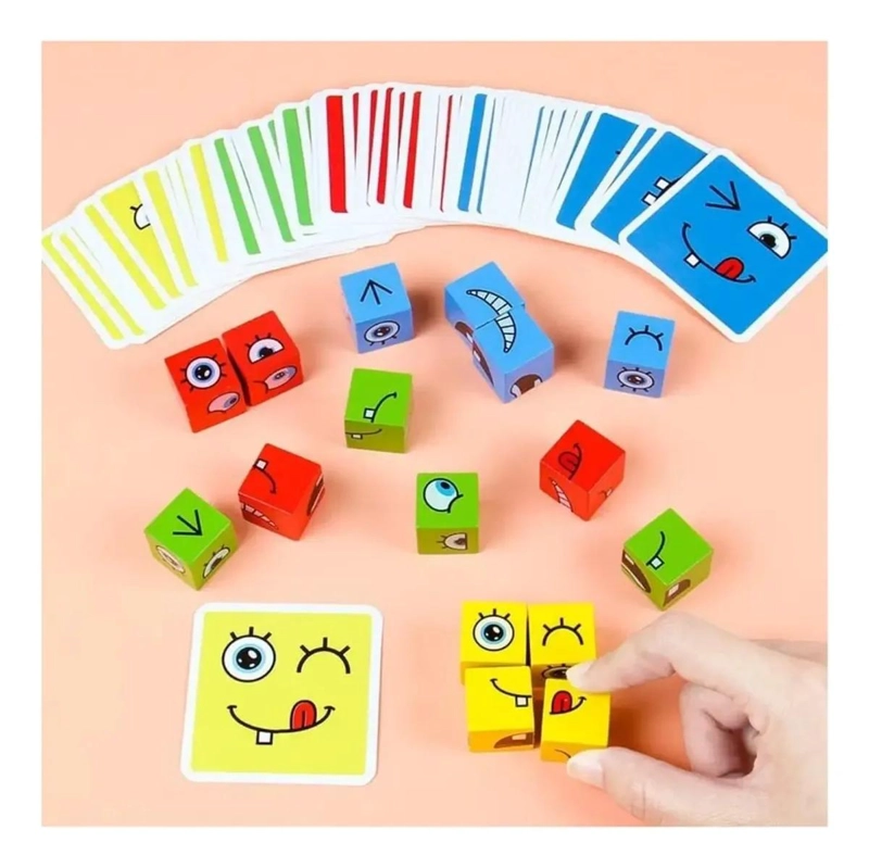PUZZLE DE BLOQUES DE MADERA PARA DESARROLLO INFANTIL - 2
