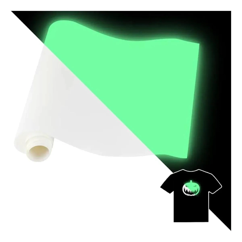 VINILO TERMOTRANSFERIBLE LUMINICO VERDE CLARO 1M X 60CM - 7