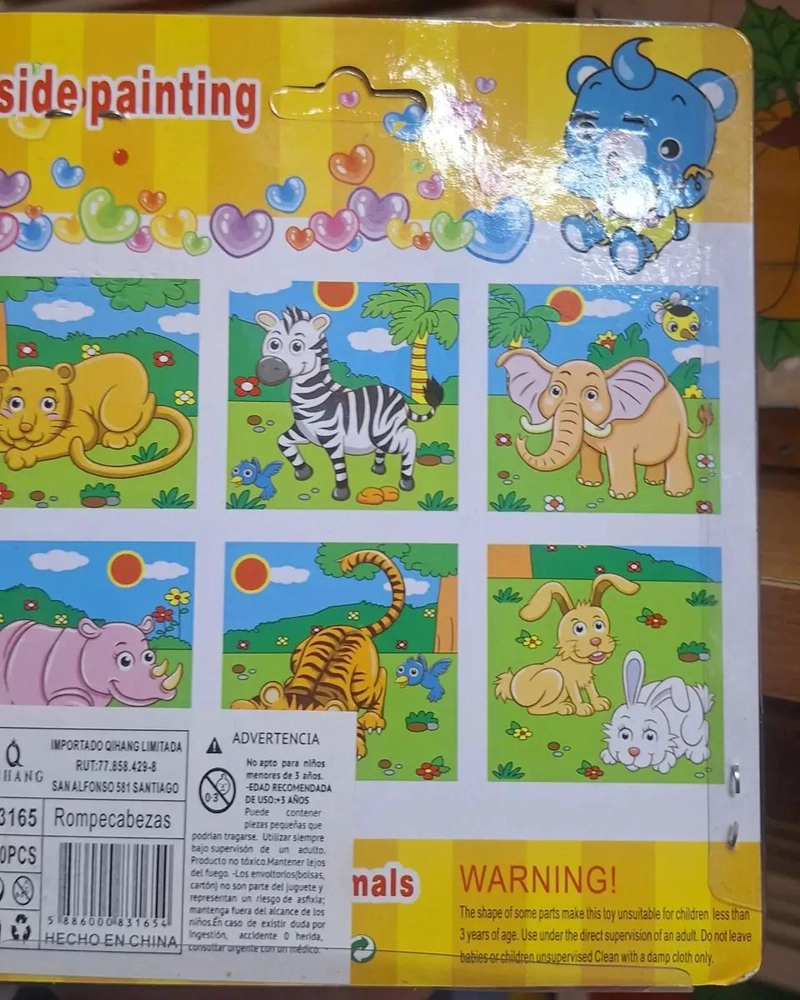 ROMPECABEZAS DE MADERA PARA NIÑOS CON ANIMALES - 1