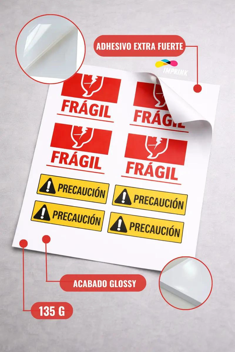 PAPEL ADHESIVO BRILLANTE A4 135G 100 HOJAS EXTRA FUERTE - 2