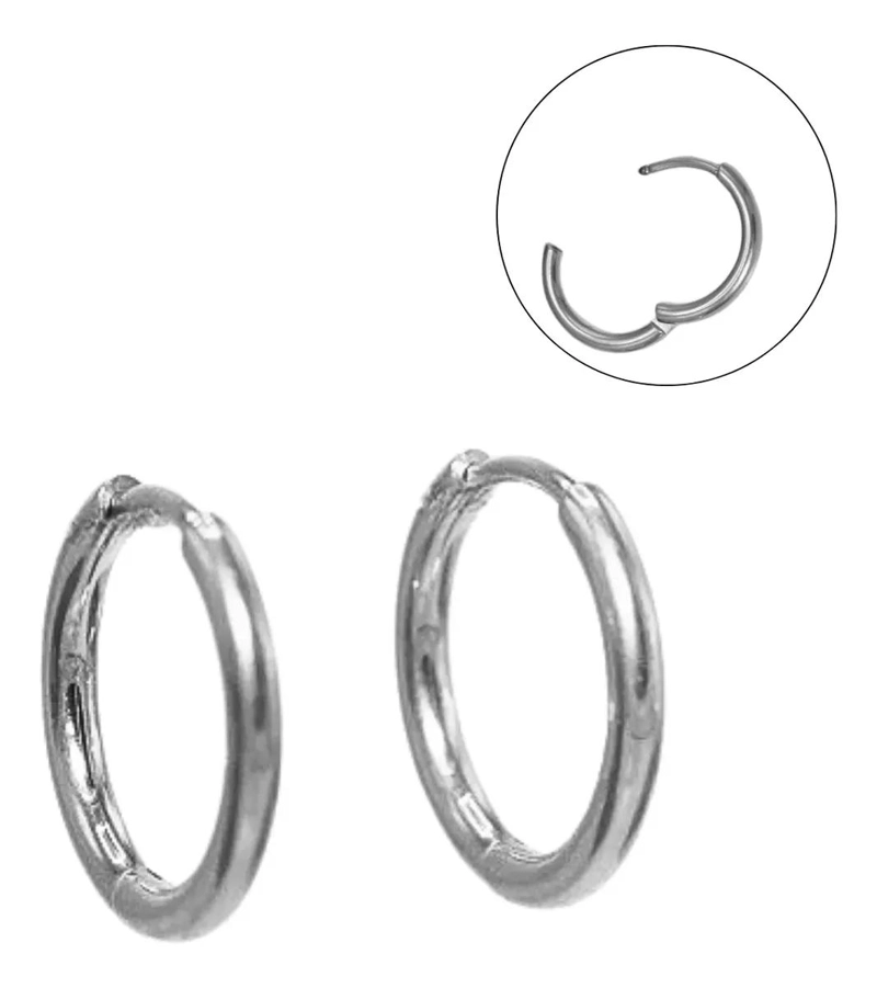 AROS ARGOLLAS LISAS DE TITANIO 10MM PARA USO DIARIO - 1