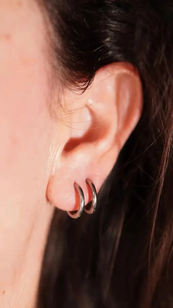 AROS ARGOLLAS LISAS DE TITANIO 10MM PARA USO DIARIO - 2