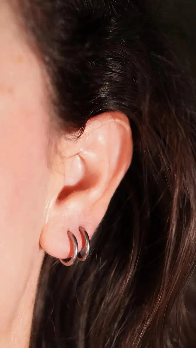 AROS ARGOLLAS LISAS DE TITANIO 10MM PARA USO DIARIO - 4