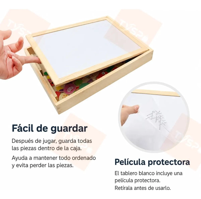 ROMPECABEZAS MAGNE TICO DE MADERA CON TEMATICA DE CIRCO - 3