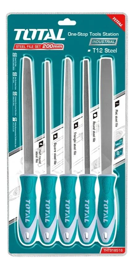 SET DE 5 LIMAS MANUALES DE ACERO PARA TRABAJOS DE PRECISION - 2