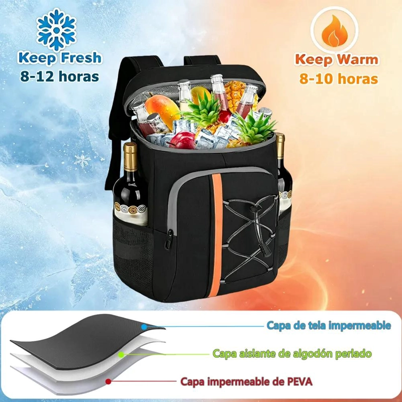 MOCHILA ENFRIADORA IMPERMEABLE DE 30 LITROS PARA VIAJES - 2