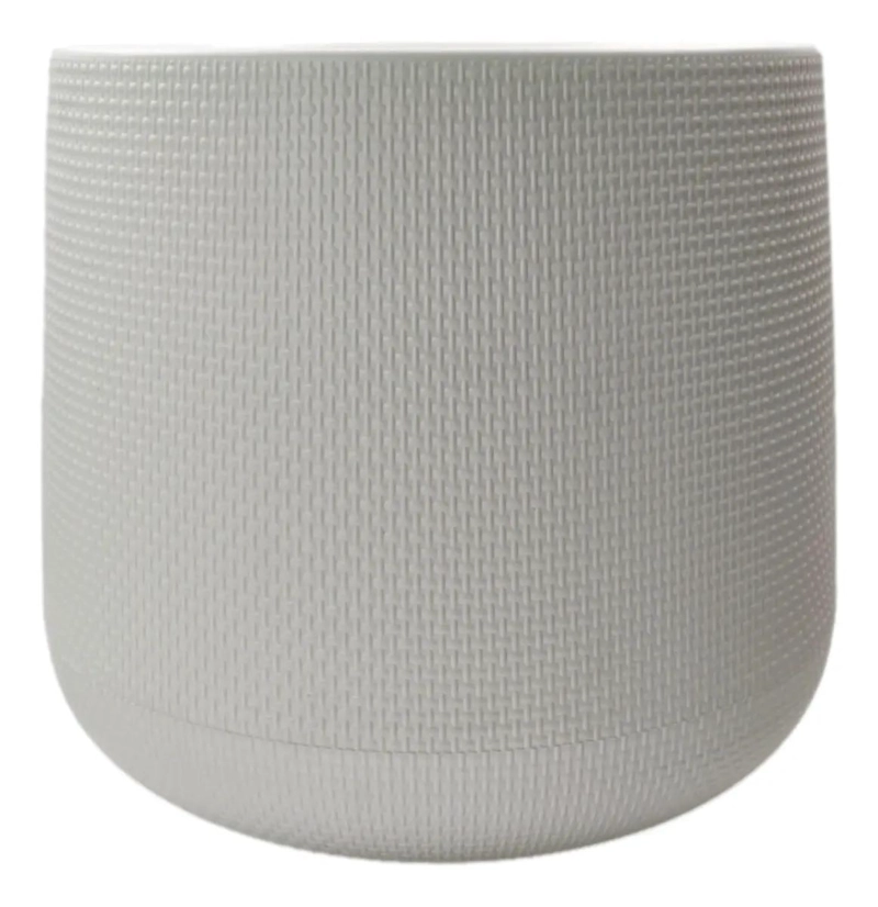 MACETERO REDONDO DE PLASTICO IDEAL PARA DECORACION - 1