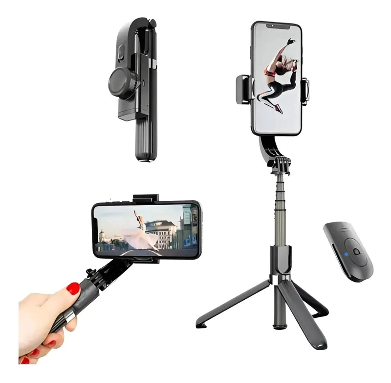 ESTABILIZADOR DE CARDAN Y TRIPODE 2 EN 1 PARA CELULARES - 1
