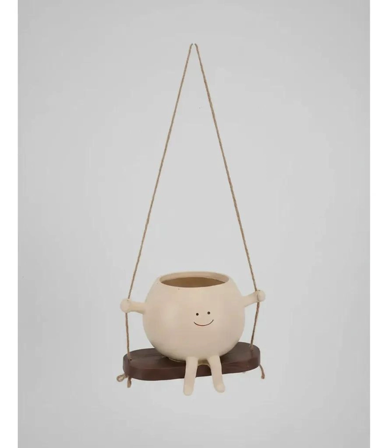 MACETERO COLGANTE DISEÑO CARITA FELIZ PARA PLANTAS - 6