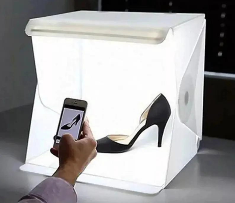 MINI ESTUDIO PLEGABLE PARA FOTOGRAFIA CON LUZ LED - 10