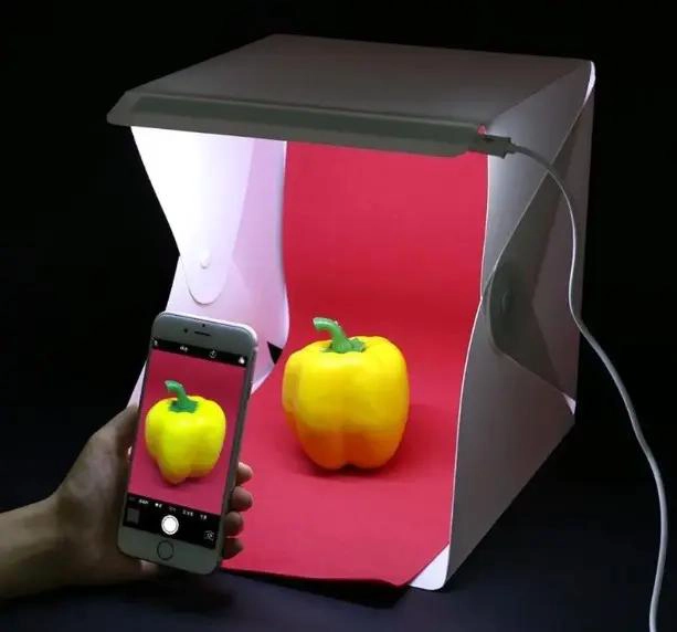 MINI ESTUDIO PLEGABLE PARA FOTOGRAFIA CON LUZ LED - 6
