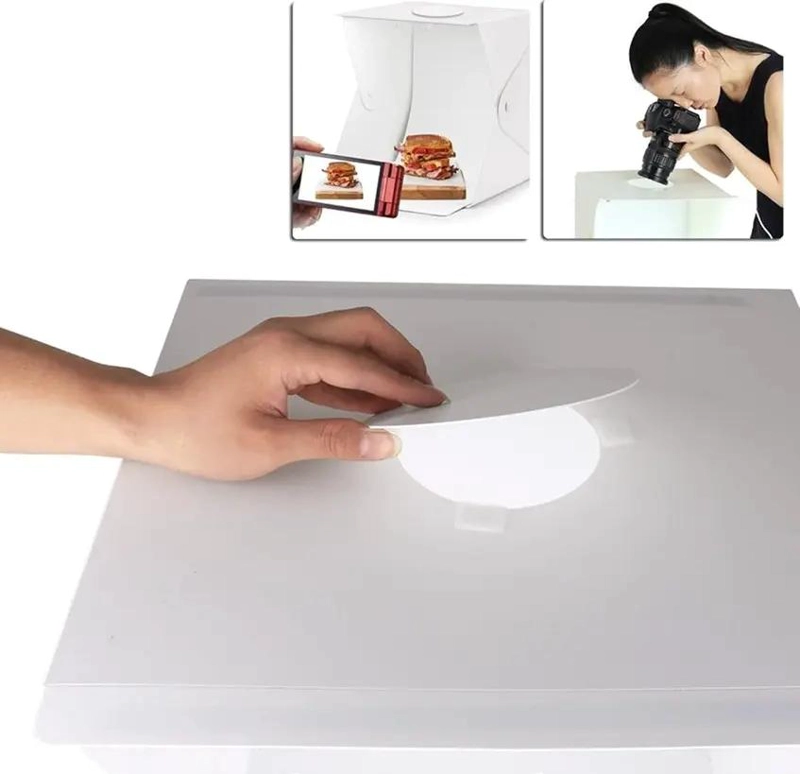 MINI ESTUDIO PLEGABLE PARA FOTOGRAFIA CON LUZ LED - 9