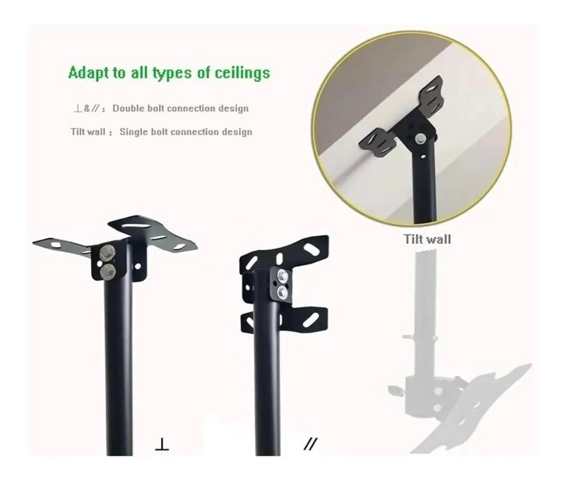 SOPORTE DE TECHO AJUSTABLE PARA TELEVISORES DE 26 A 60 PULGADAS - 6