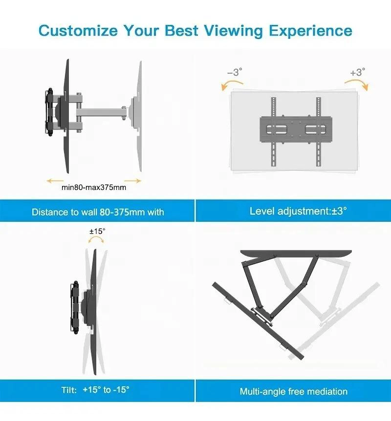 SOPORTE DE PARED PARA TV Y MONITOR CON MOVIMIENTO COMPLETO - 3