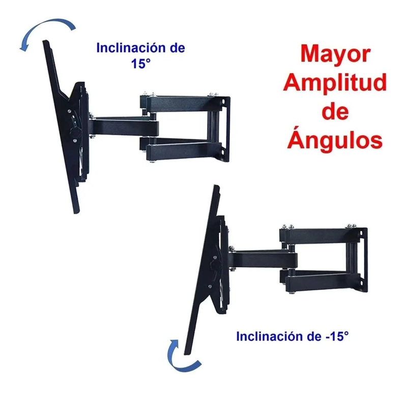 SOPORTE DE PARED PARA TV Y MONITOR CON MOVIMIENTO COMPLETO - 6