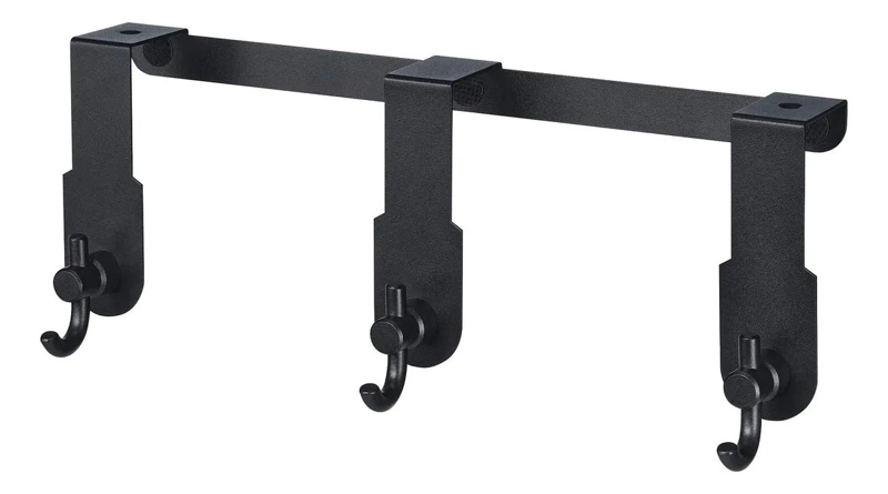 PERCHA DE ACERO PARA PUERTA DE 34 CM PARA BAÑO - 1