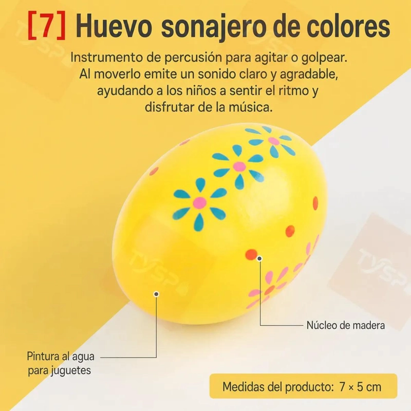 KIT MUSICAL INFANTIL CON 8 INSTRUMENTOS PARA APRENDER Y JUGAR - 10