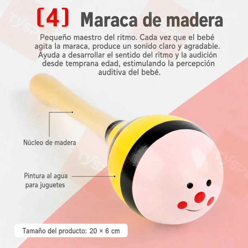KIT MUSICAL INFANTIL CON 8 INSTRUMENTOS PARA APRENDER Y JUGAR - 7