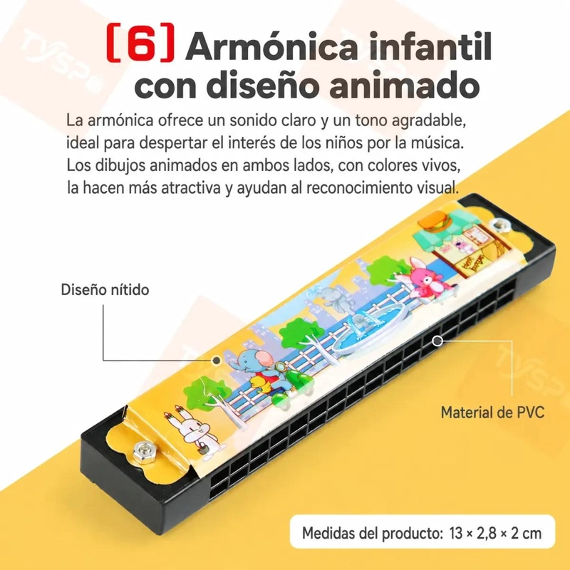 KIT MUSICAL INFANTIL CON 8 INSTRUMENTOS PARA APRENDER Y JUGAR - 9