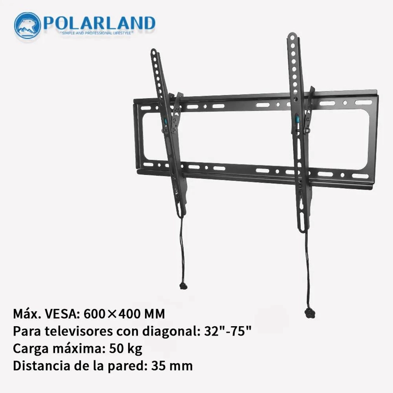 SOPORTE INCLINABLE PARA TV DE 32 A 75 PULGADAS CON HDMI - 4