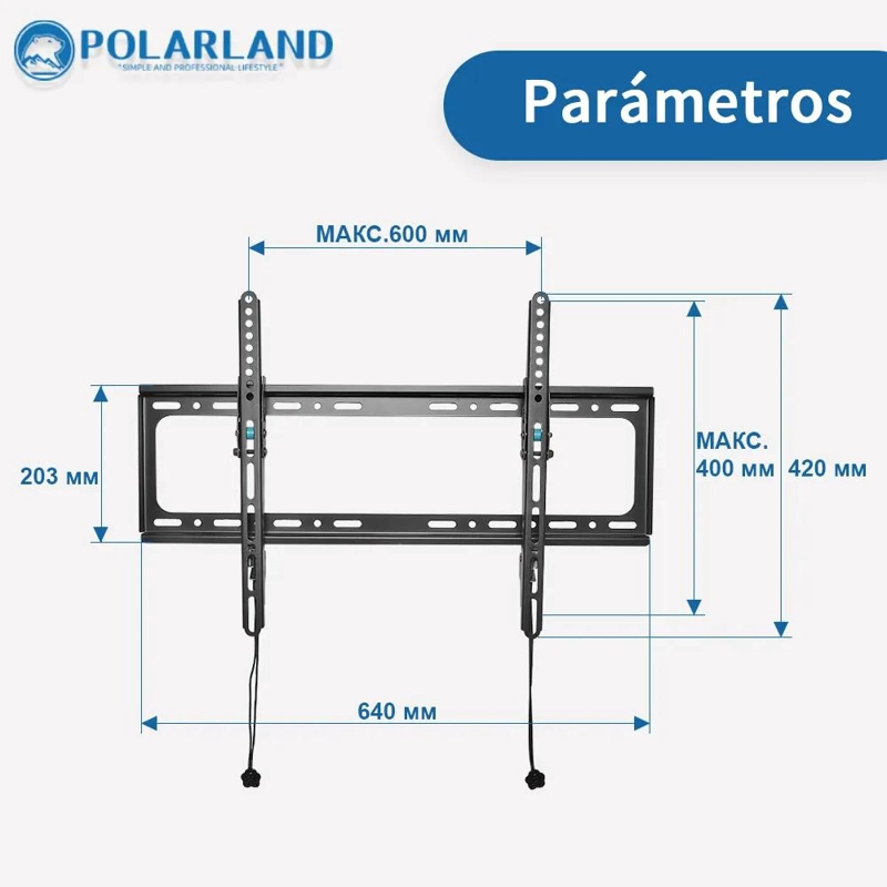 SOPORTE INCLINABLE PARA TV DE 32 A 75 PULGADAS CON HDMI - 5