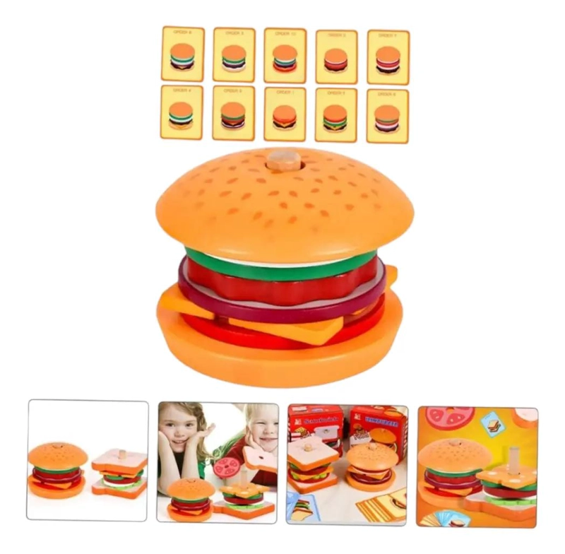 JUEGO DE ENCAJE DE MADERA PARA NIÑOS CON ALIMENTOS DIVERTIDOS - 6