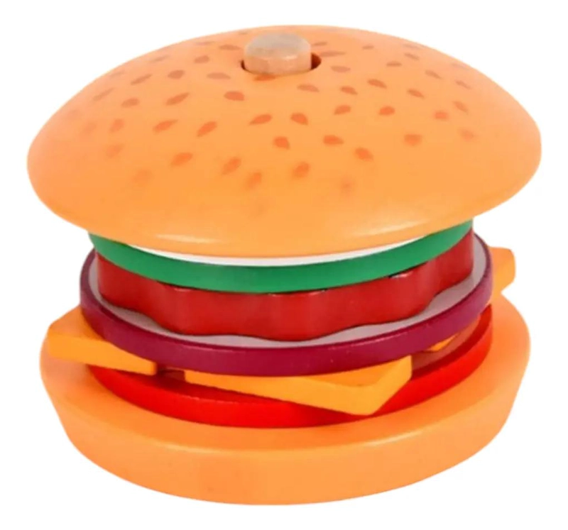 JUEGO DE ENCAJE DE MADERA PARA NIÑOS CON ALIMENTOS DIVERTIDOS - 7