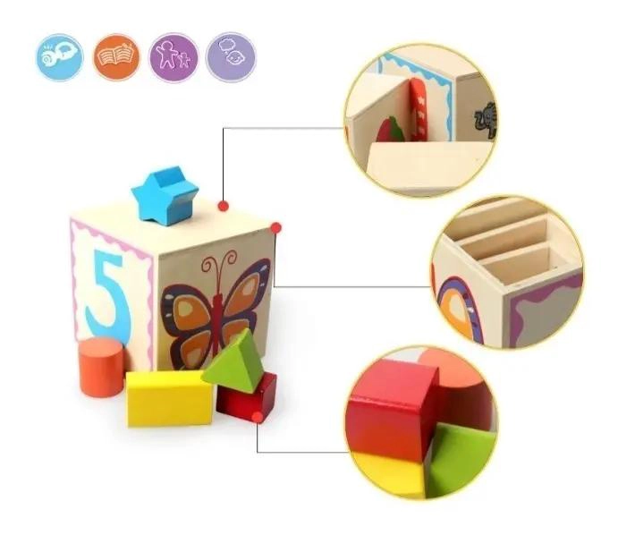 PACK DE JUGUETES DIDACTICOS DE MADERA PARA MOTRICIDAD - 10