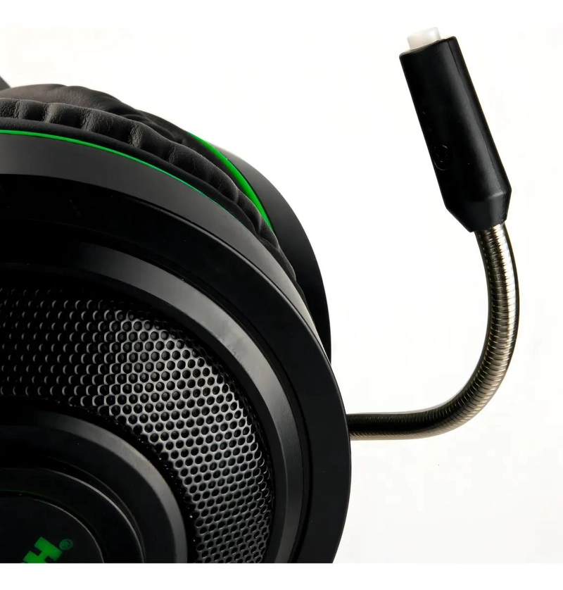 AUDIFONO GAMER OVER-EAR CON MICROFONO FLEXIBLE Y LED - 1