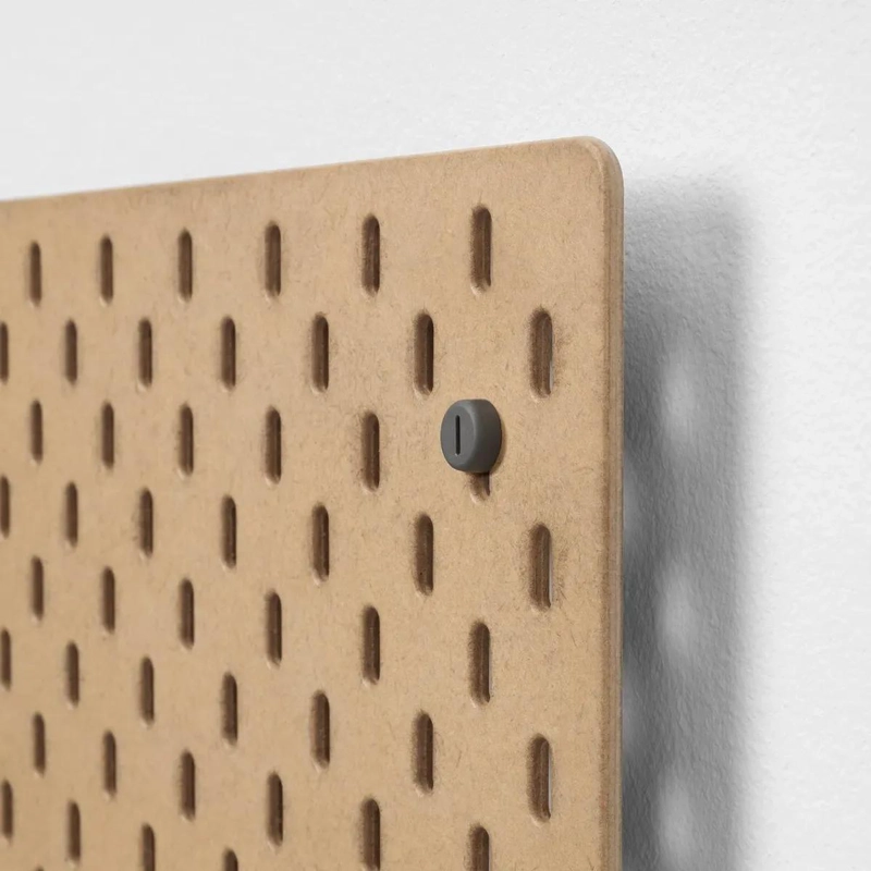 PANEL PERFORADO BLANCO ORGANIZADOR DE PARED 56X56 CM - 3
