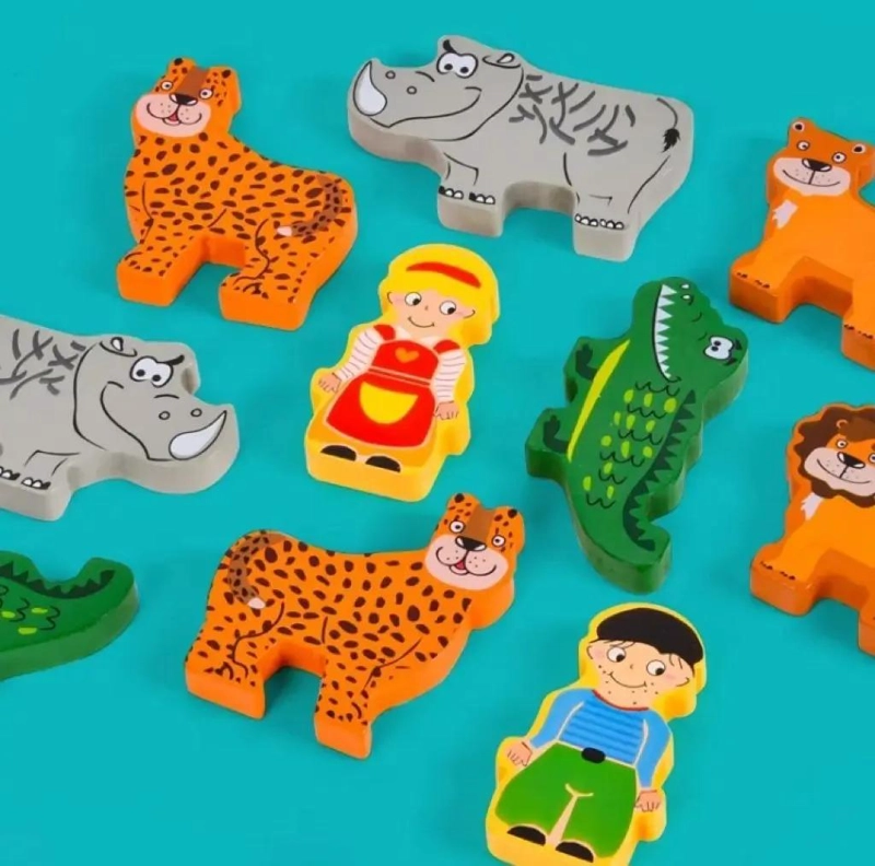 JUGUETE DIDACTICO DE MADERA PARA NIÑOS CON FORMAS Y NUMEROS - 3
