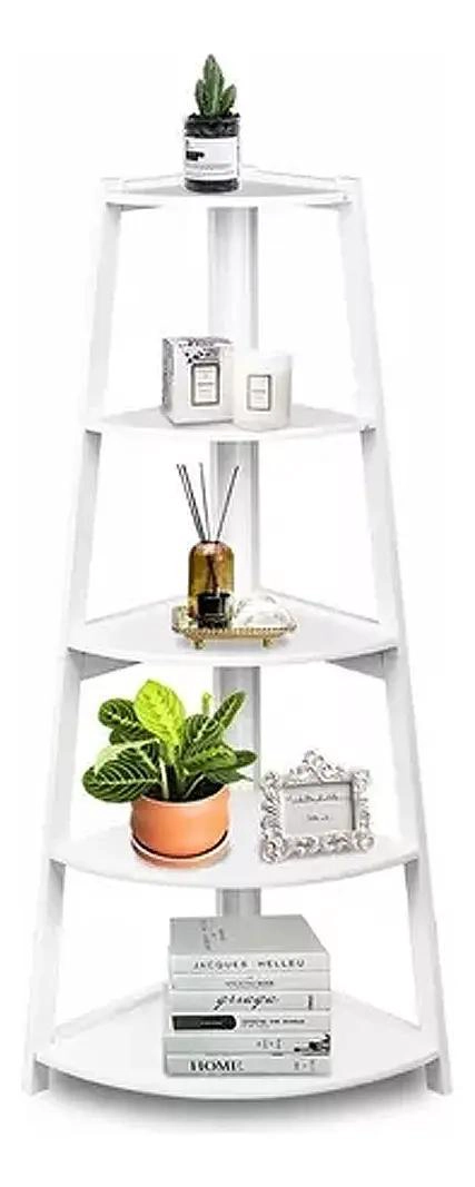 ESTANTE ESQUINERO ORGANIZADOR DE 5 NIVELES PARA BAÑO - 1