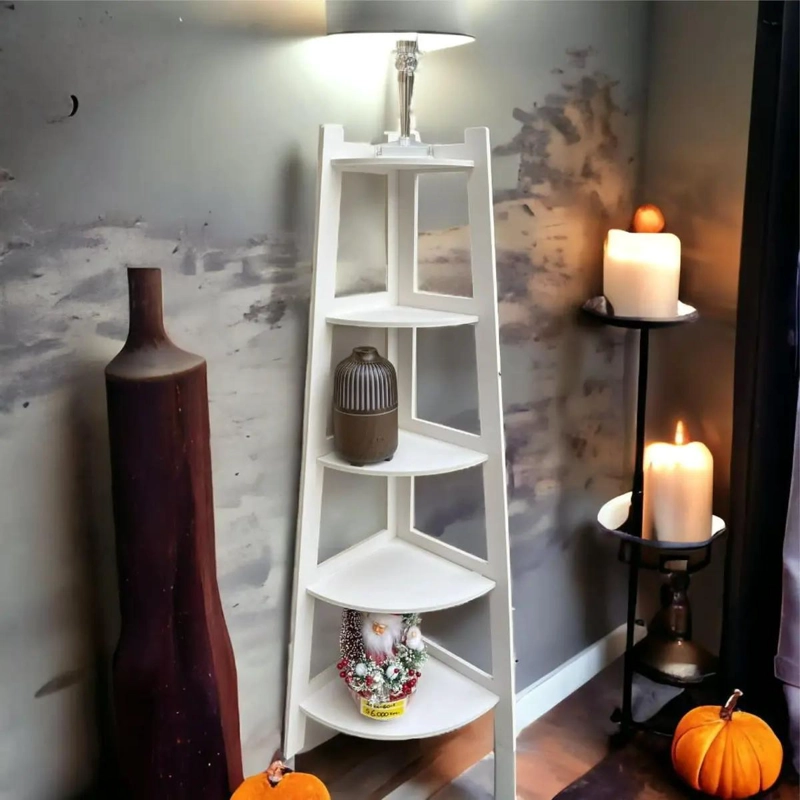 ESTANTE ESQUINERO ORGANIZADOR DE 5 NIVELES PARA BAÑO - 4