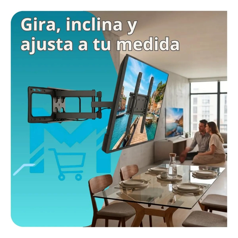 SOPORTE ARTICULADO PARA TELEVISORES DE 32 A 80 PULGADAS - 4