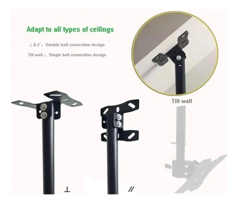 SOPORTE DE TECHO AJUSTABLE PARA TELEVISORES DE 26 A 60 PULGADAS - 6