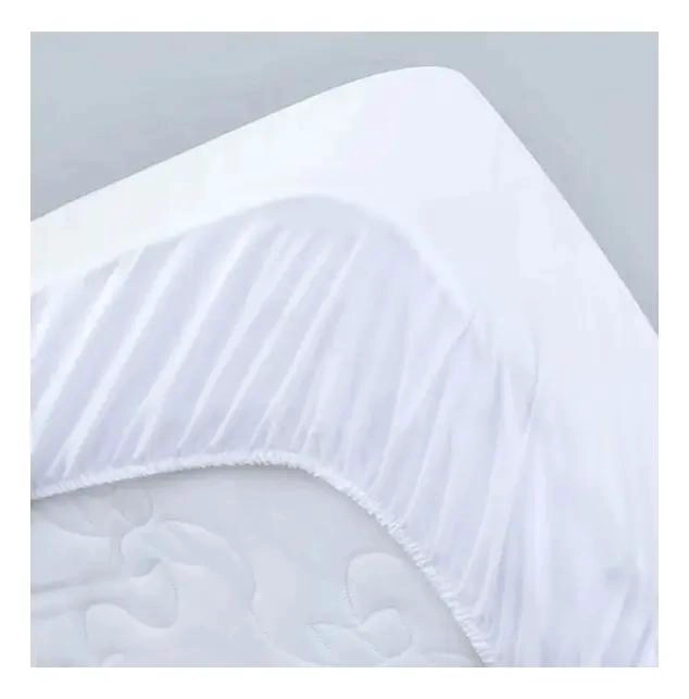 CUBRECOLCHON IMPERMEABLE BLANCO CON DISEÑO RAYADO PARA CAMA KING - 5