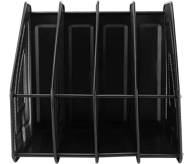 ORGANIZADOR VERTICAL DE ESCRITORIO CON 4 COMPARTIMENTOS - 2