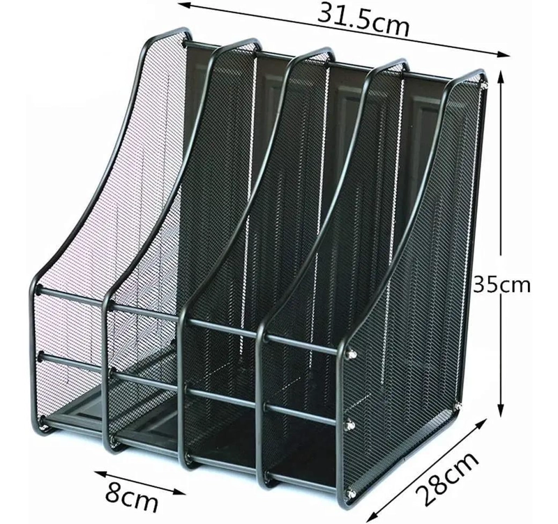 ORGANIZADOR VERTICAL DE ESCRITORIO CON 4 COMPARTIMENTOS - 3