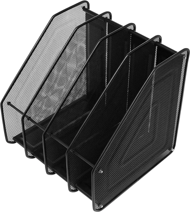 ORGANIZADOR VERTICAL DE ESCRITORIO CON 4 COMPARTIMENTOS - 5